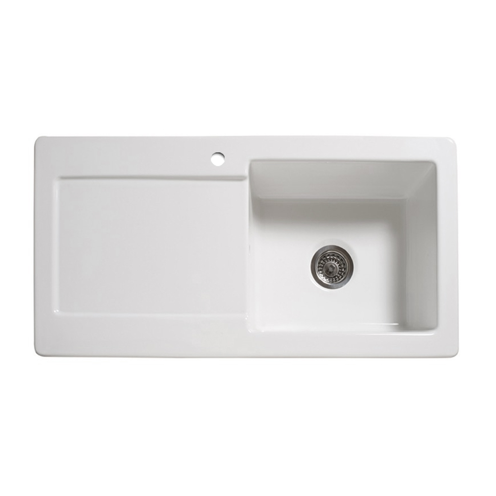 Reginox RL504CW Single Bowl Ceramic Sink - Sinks-Taps.com