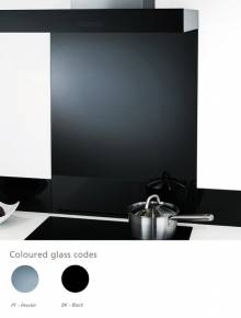 1000mm Coloured Glass Splashback Panel