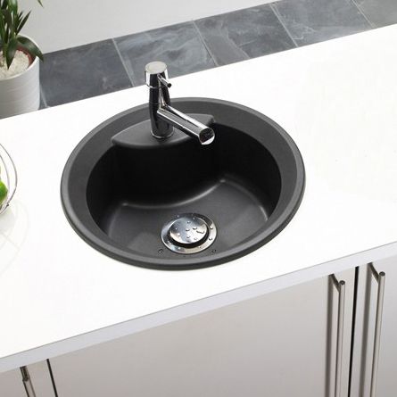 VORTEX Round Granite Kitchen Sink - Sinks-Taps.com