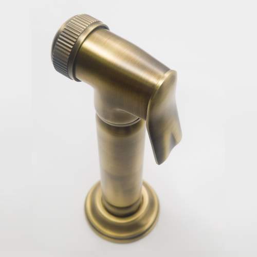 Bidbury and Co Charlbury Patinated Brass Independent Pull-Out Spray