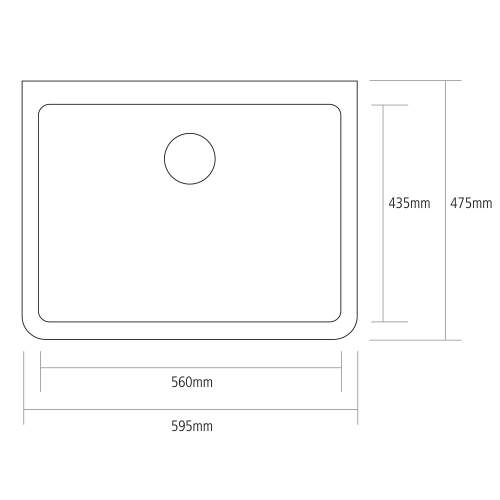 Caple Yorkshire 2 Sit-On Sink Ceramic Sink