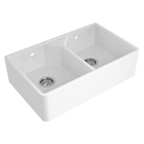 Reginox Dublin II Double Bowl Ceramic Belfast Sink