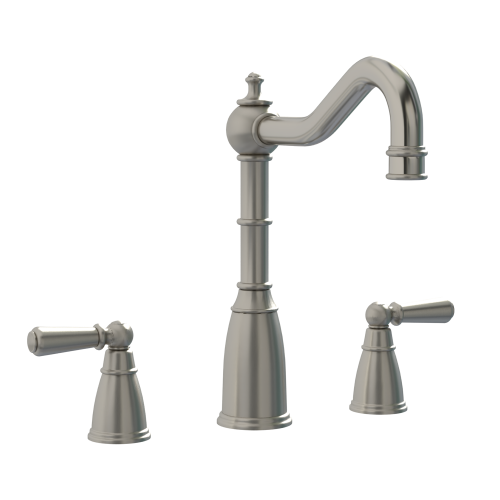 Bidbury & Co Bickton Sherston 3 Hole Mixer Tap with Metal Lever Handles