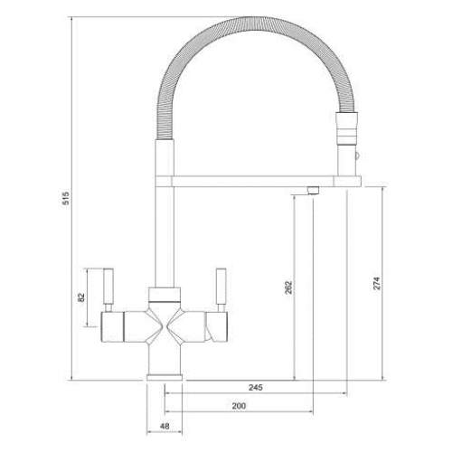 Reginox Aquabezi 4-in-1 Instant Hot Water Kitchen Tap