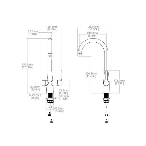 Reginox Aquadzi 4-in-1 Instant Hot Water Kitchen Tap