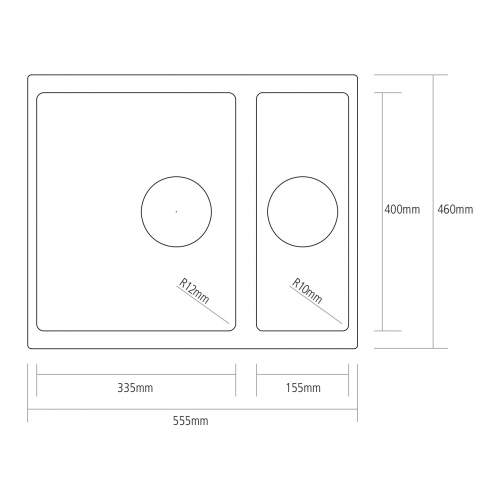 Caple Leesti 151 1.5 Bowl Granite Kitchen Sink