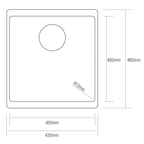 Caple Leesti 400 Single Bowl Granite Kitchen Sink