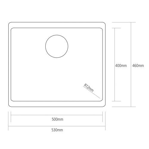 Caple Leesti 500 Single Bowl Granite Kitchen Sink