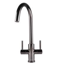 Caple Lamar Black Chrome Dual Lever Tap