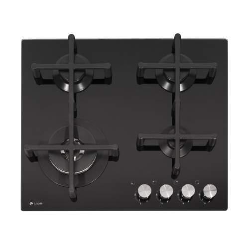 Caple C7561G 59cm Black Gas On Glass 5 Burner Hob