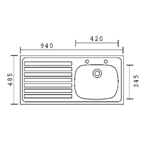 Clearwater Contract Single Bowl Kitchen Sink