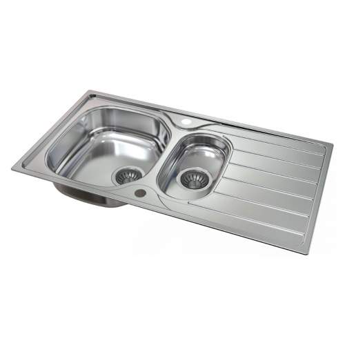 Harlyn Towan 150 Stainless Steel 1.5 Bowl Kitchen Sink