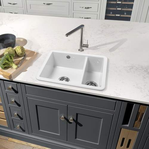 Caple FRISKA 151 Undermount and Inset 1.5 Bowl Ceramic Sink