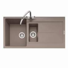 Caple Canis 150 Inset 1.5 Bowl Kitchen Sink With Drainer - Mink