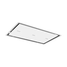 Caple CE921WH 90cm Ceiling Cooker Hood White Glass & Stainless Steel