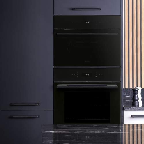 Caple C2101BG 60cm Black Glass Touch Control Electric Single Oven