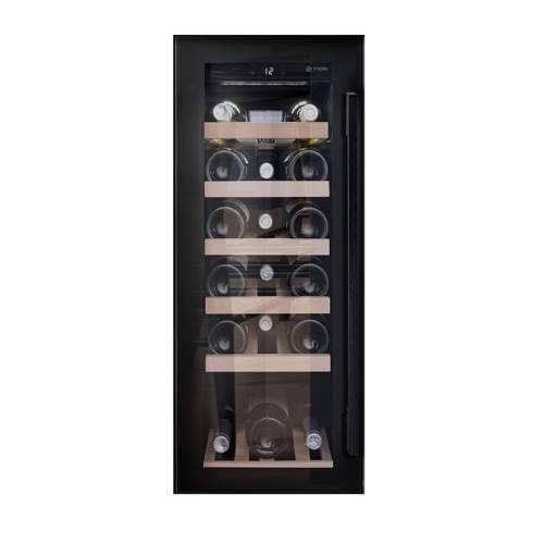 Caple Wi3126BG Black Undercounter Single Zone Wine Cooler