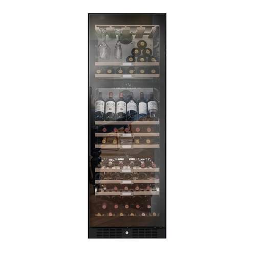 Caple WF1553BG Black Freestanding Triple Zone Wine Cooler