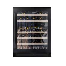 Caple Wi6135BS Black Steel Undercounter Dual Zone Wine Cooler