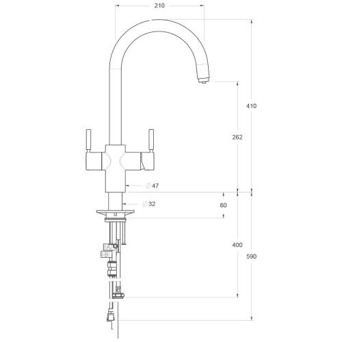 InSinkErator 3N1 J Shape Tap Neo Tank & Filter Pack