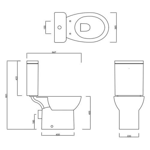 Bluci Bargana Full Bathroom Suite with Bath