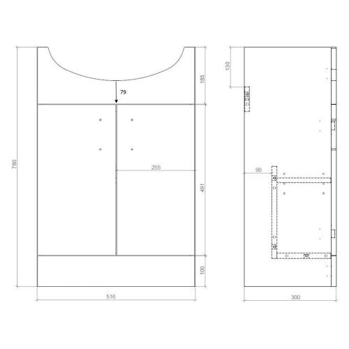 Bluci Mostra Full Suite with 900mm 2 Door Easy-Fit Quadrant & Tray and Vanity Unit