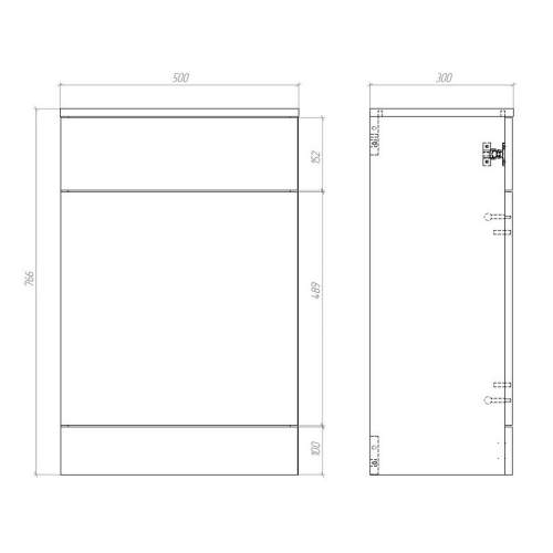 Bluci Mostra Full Suite with Rimless Back to Wall WC and Single End Bath