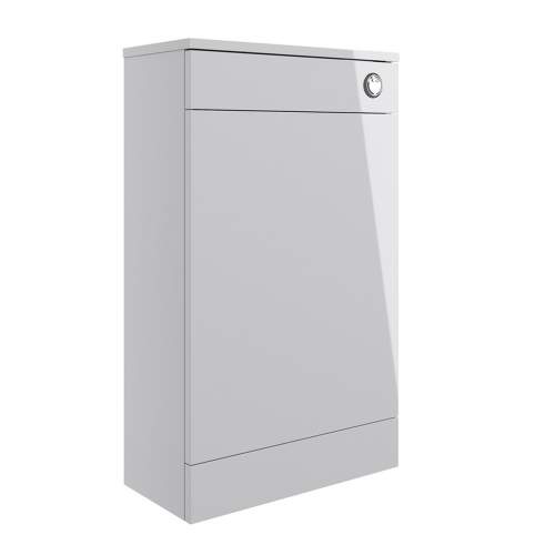 Bluci Vercelli 510mm Cloakroom Pack Grey Gloss and Chrome