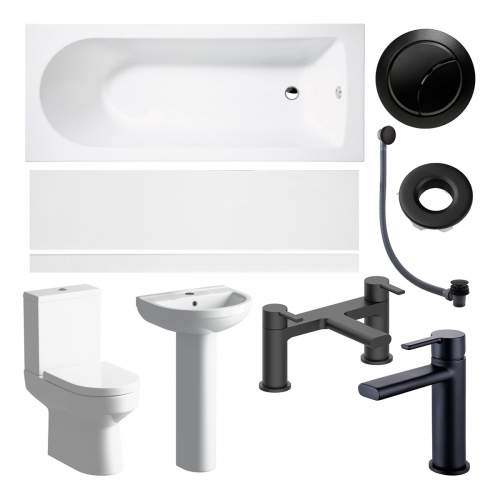 Bluci Fondi Full Suite and Bath with Black Taps