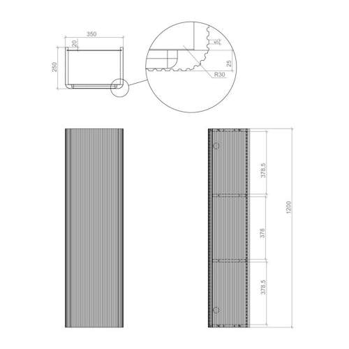 Bluci Elba 600mm Basin Unit & Tall Unit Pack - Matt White with Chrome Tap