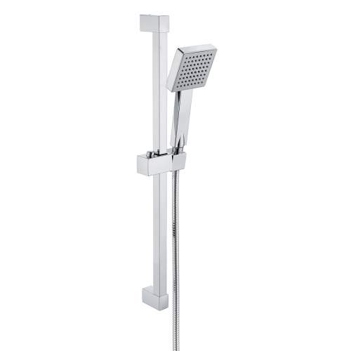 Bluci Square Concealed Valve Head & Arm Shower Pack - Chrome