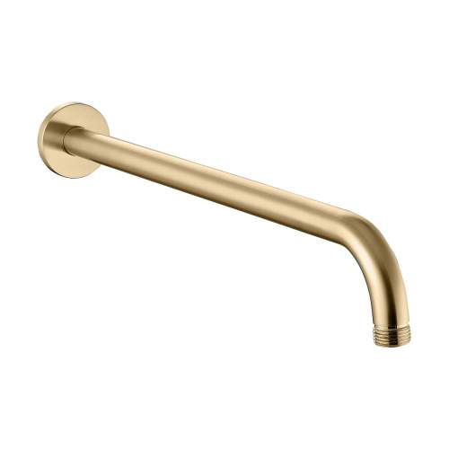 Bluci Round Concealed Valve Head and Arm Shower Pack - Brushed Brass